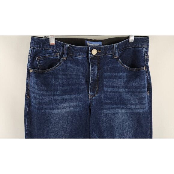 Democracy Jeans Womens 12 Blue AB Solution High Rise Skinny Denim 32x27 - Picture 2 of 10